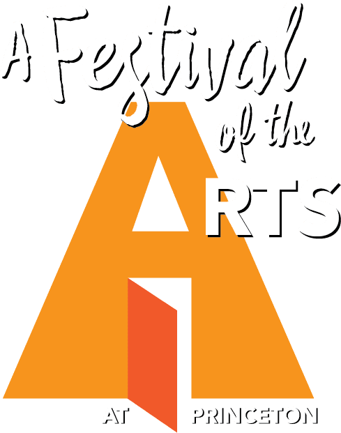 A wordmark for the grand opening of the new Lewis Center for the Arts complex. An orange capital A with an ajar door for the base of the A.